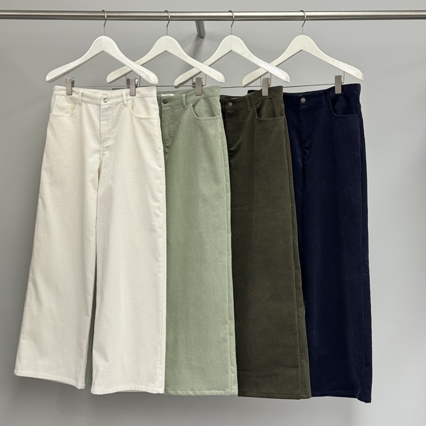 WATER/RIVER東大門㊣實拍女裝新品25秋冬推薦休閑褲燈芯絨WATER/RIVER休閑褲