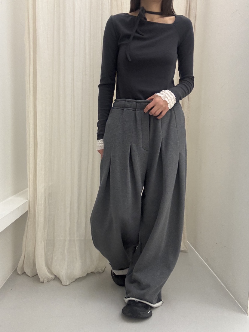 FRANC—L韓國代購㊣女裝新款推薦人氣真品時尚職業熱賣休閑褲FRANC休閑褲