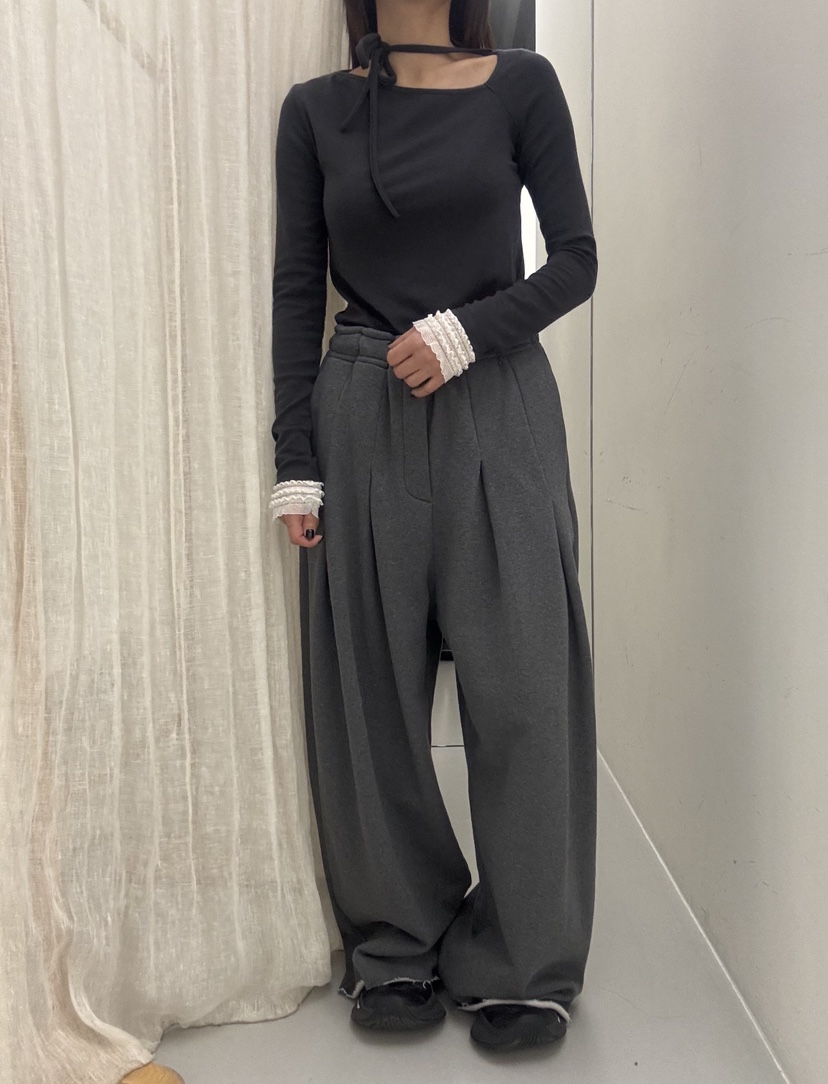 FRANC—L韓國代購㊣女裝新款推薦人氣真品時尚職業熱賣休閑褲FRANC休閑褲圖色2