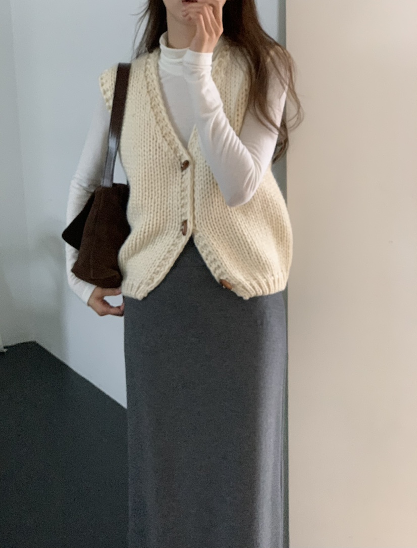 NOTICE韓國代購㊣女裝新品職業25秋冬熱賣時尚休閑真品馬甲NOTICE馬甲