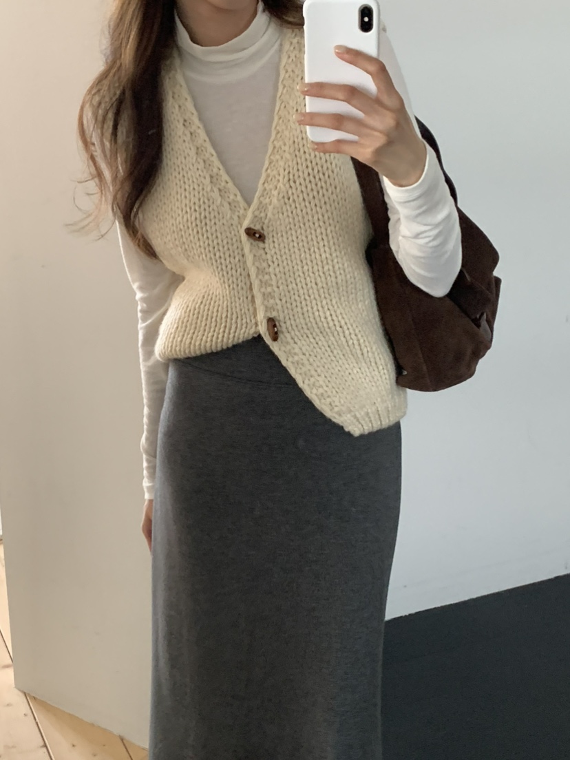 NOTICE韓國代購㊣女裝新品職業25秋冬熱賣時尚休閑真品馬甲NOTICE馬甲