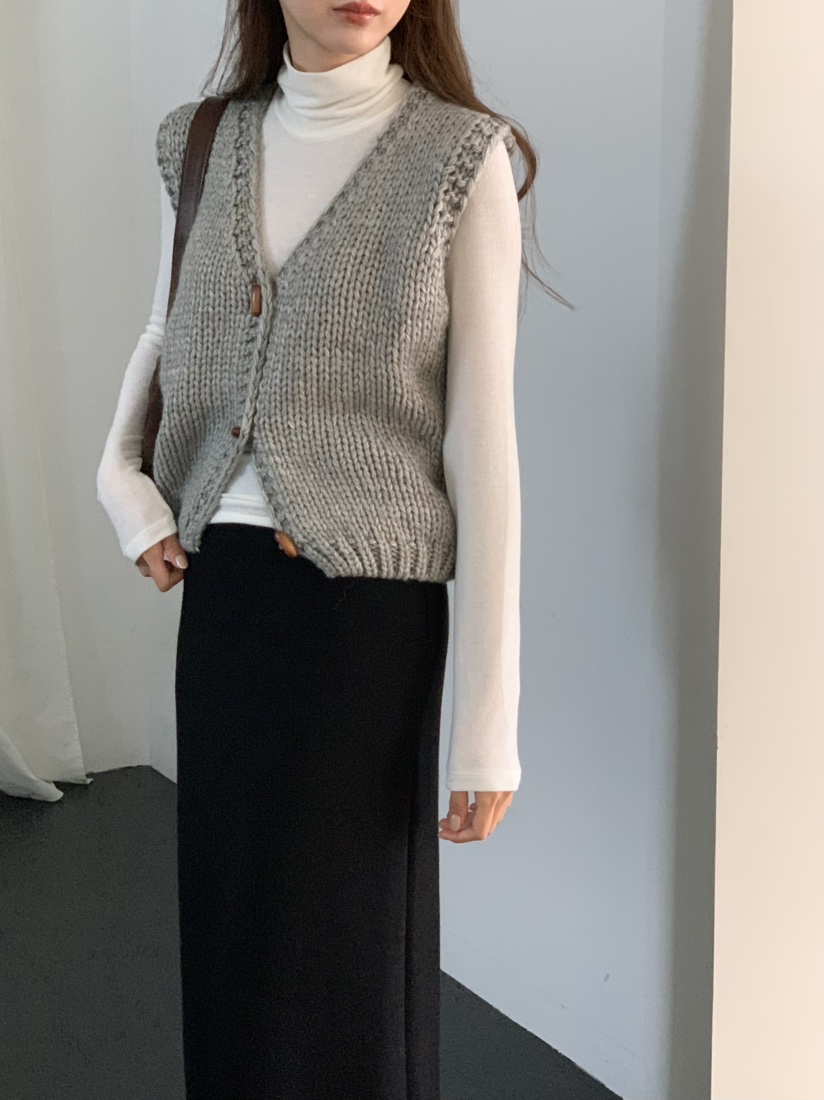 NOTICE韓國代購㊣女裝新品職業25秋冬熱賣時尚休閑真品馬甲NOTICE馬甲