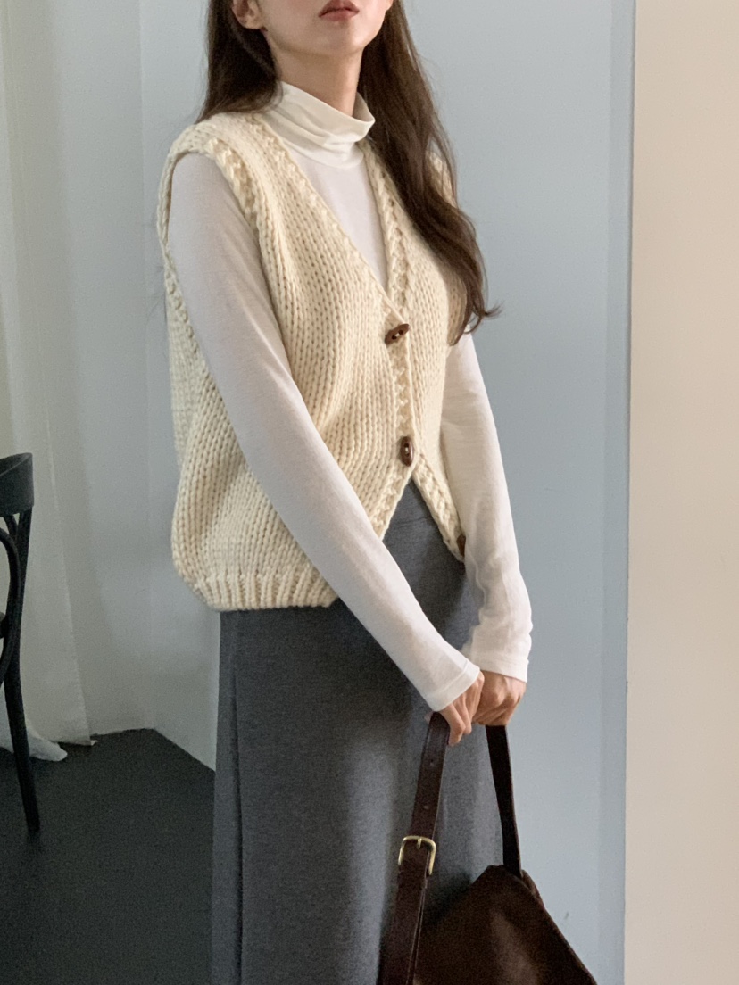 NOTICE韓國代購㊣女裝新品職業25秋冬熱賣時尚休閑真品馬甲NOTICE馬甲