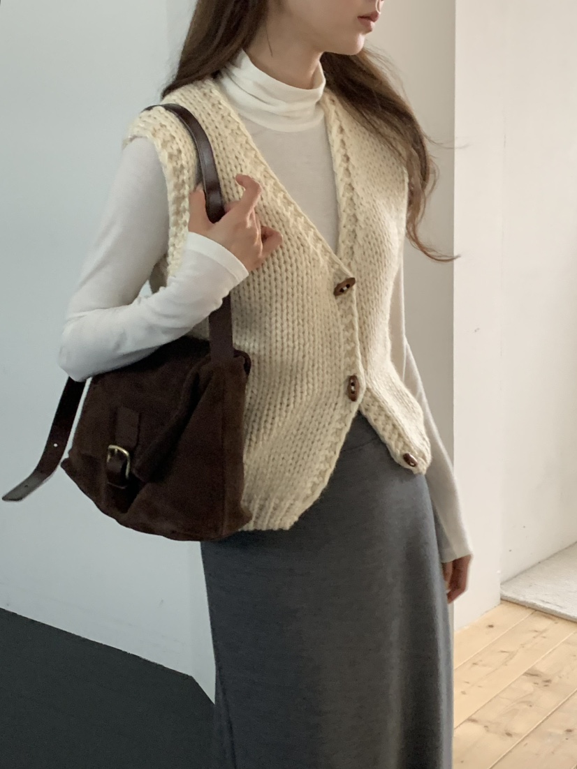 NOTICE韓國代購㊣女裝新品職業25秋冬熱賣時尚休閑真品馬甲NOTICE馬甲