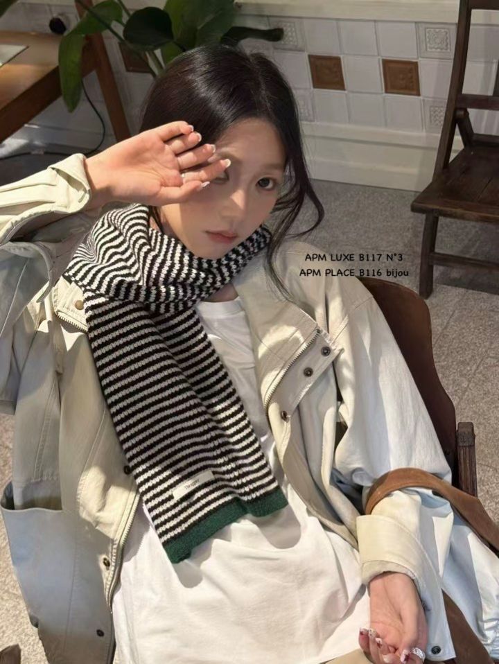 N3韓國代購㊣女裝新款休閑推薦真品熱賣25秋冬時尚圍巾披肩N3圍巾/披肩