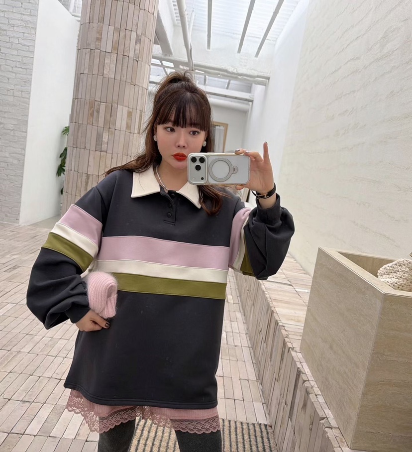 LOVABLE韓國直郵㊣女士新款25秋冬真品人氣推薦休閑熱賣衛衣LOVABLE衛衣