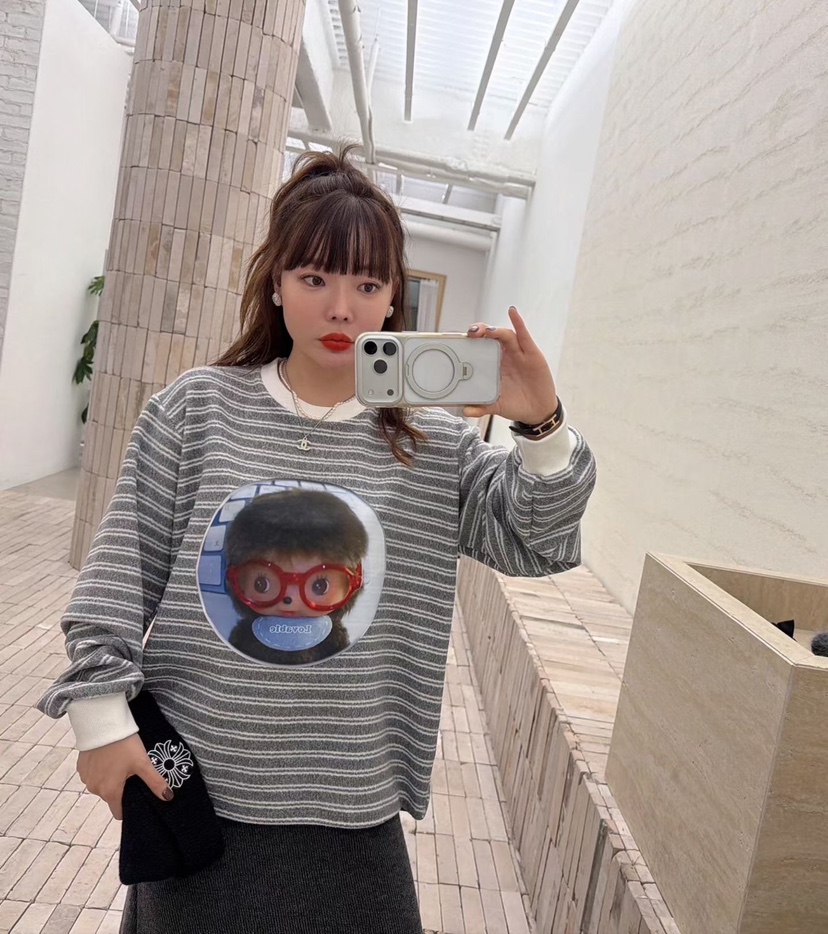 LOVABLE韓國直郵㊣女士新款推薦25秋冬時尚真品職業長袖T恤LOVABLE長袖T恤