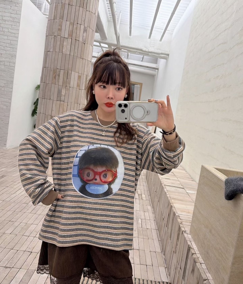 LOVABLE韓國直郵㊣女士新款推薦25秋冬時尚真品職業長袖T恤LOVABLE長袖T恤