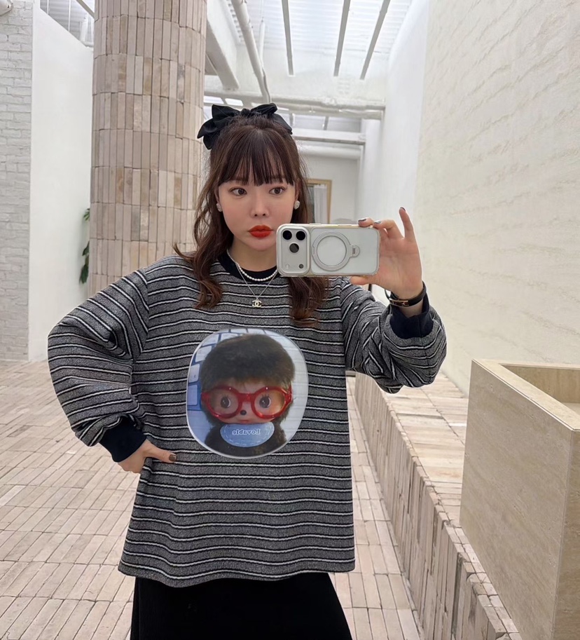 LOVABLE韓國直郵㊣女士新款推薦25秋冬時尚真品職業長袖T恤LOVABLE長袖T恤