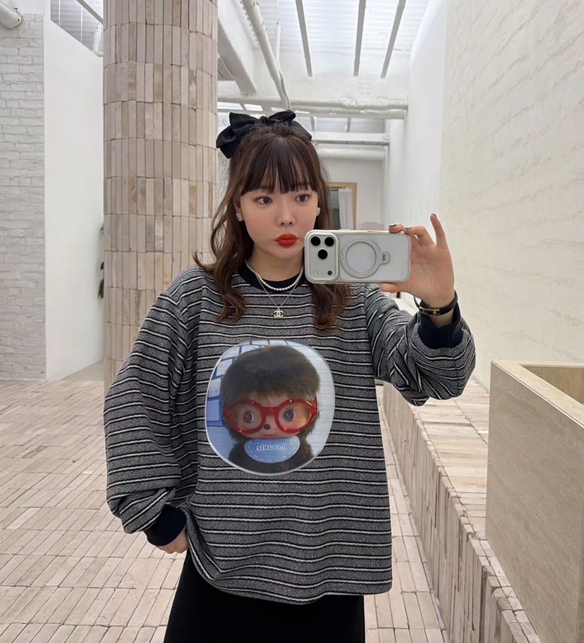 LOVABLE韓國直郵㊣女士新款推薦25秋冬時尚真品職業長袖T恤LOVABLE長袖T恤