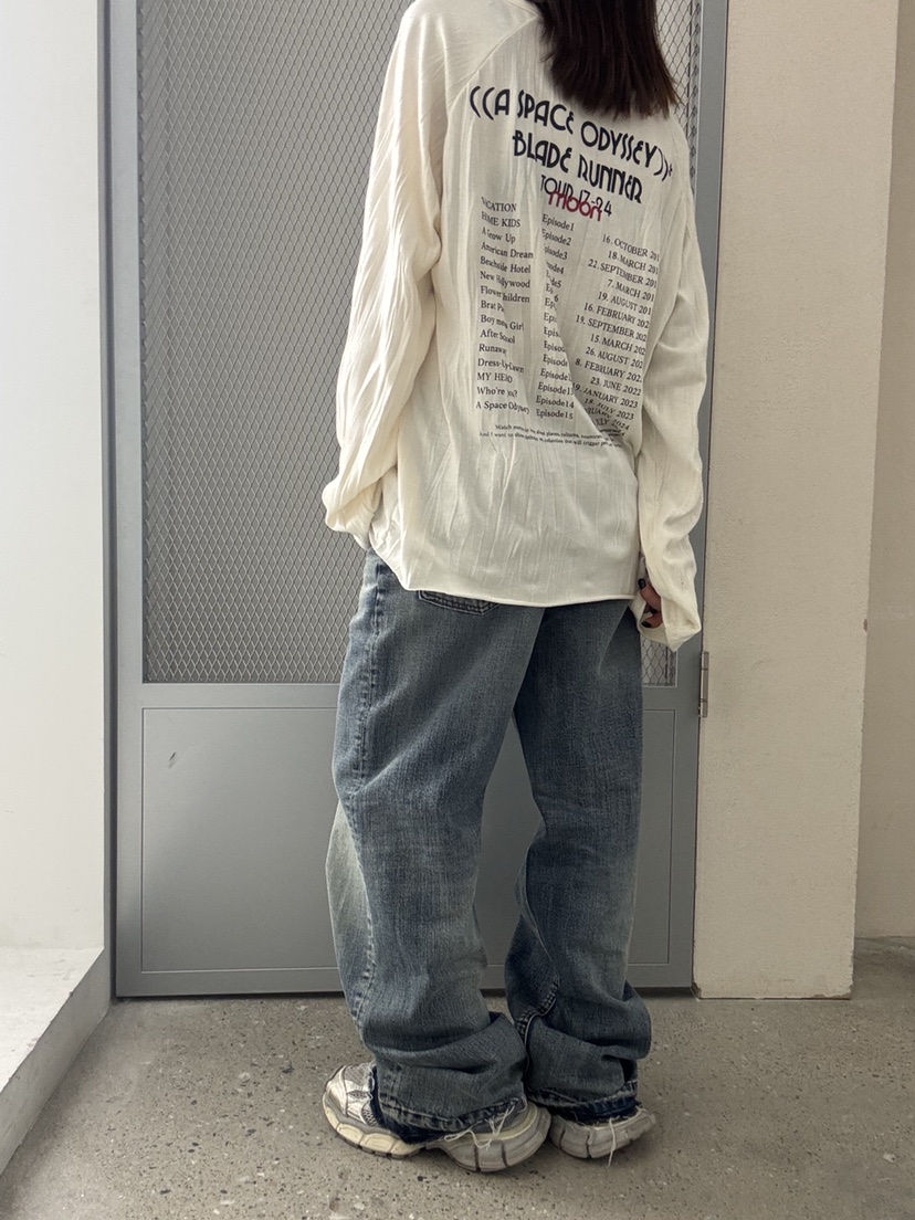 FRANC—L東大門㊣實拍女士新款25秋冬人氣真品時尚長袖T恤褶皺FRANC長袖T恤