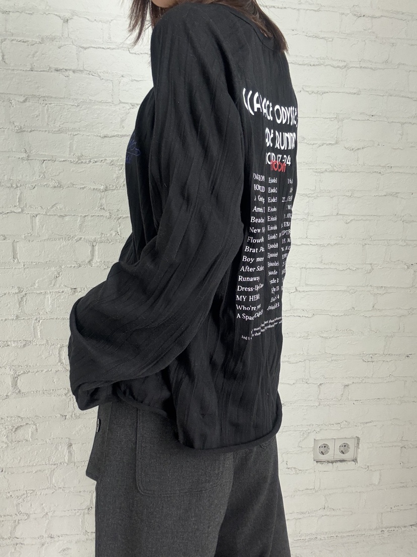 FRANC—L東大門㊣實拍女士新款25秋冬人氣真品時尚長袖T恤褶皺FRANC長袖T恤