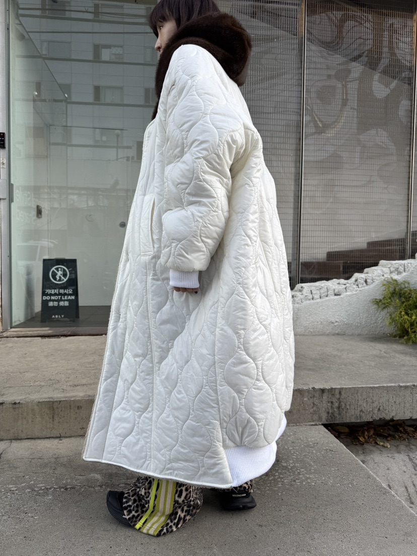 FRANC—L東大門㊣代購女士新品熱賣25秋冬中長款大衣兩面穿FRANC中長款大衣