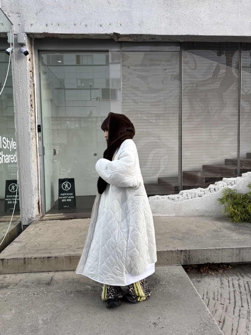 FRANC—L東大門㊣代購女士新品熱賣25秋冬中長款大衣兩面穿FRANC中長款大衣