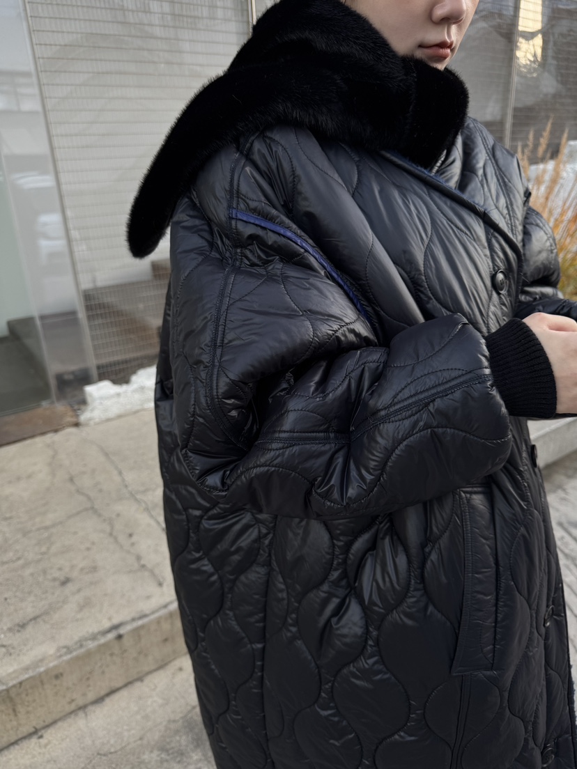 FRANC—L東大門㊣代購女士新品熱賣25秋冬中長款大衣兩面穿FRANC中長款大衣