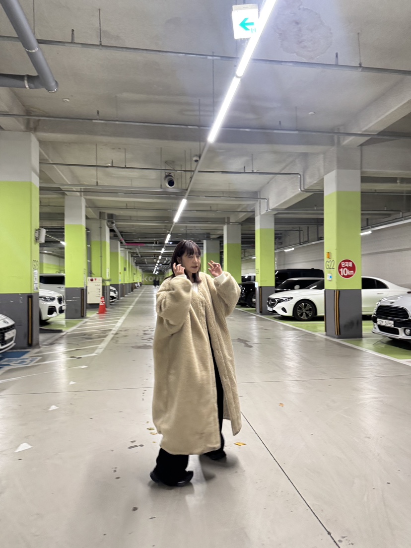 FRANC—L東大門㊣代購女士新品熱賣25秋冬中長款大衣兩面穿FRANC中長款大衣