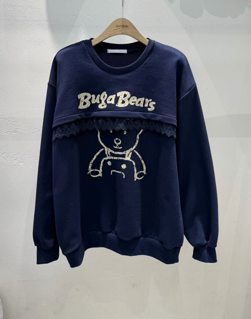 LOVABLE東大門㊣代購女裝新品熱賣休閑時尚真品25秋冬職業衛衣LOVABLE衛衣圖色2