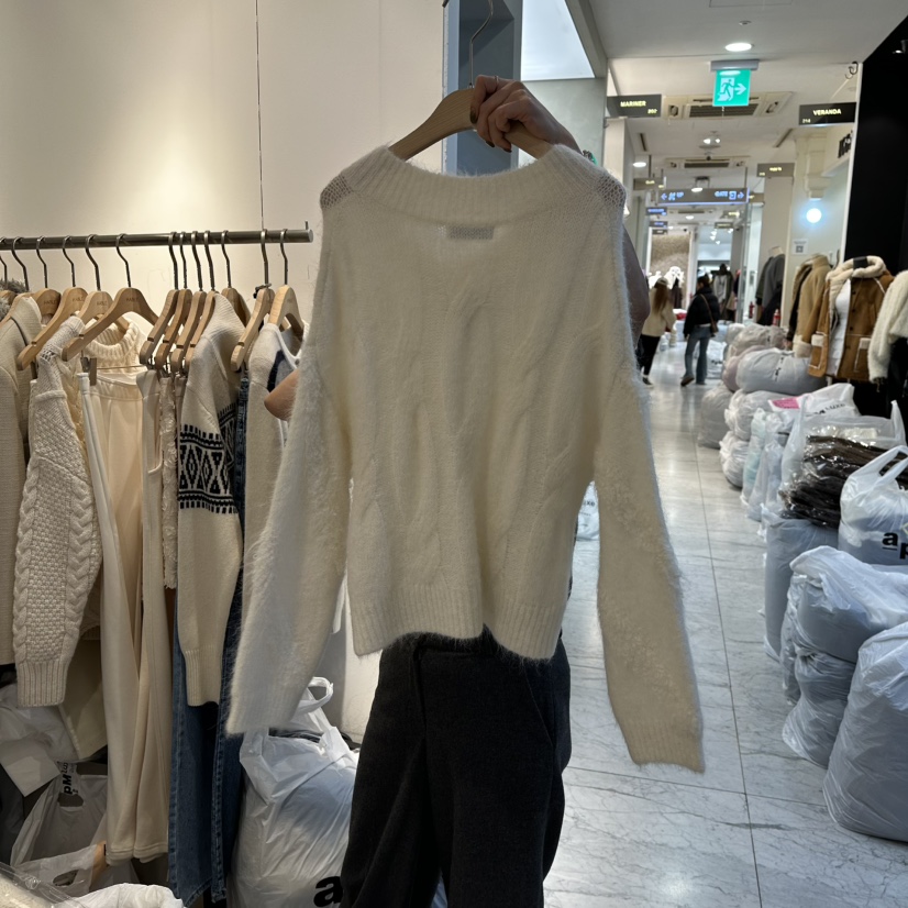 HABLE東大門㊣直郵女士新品推薦真品25秋冬休閑時尚人氣針織衫HABLE針織衫