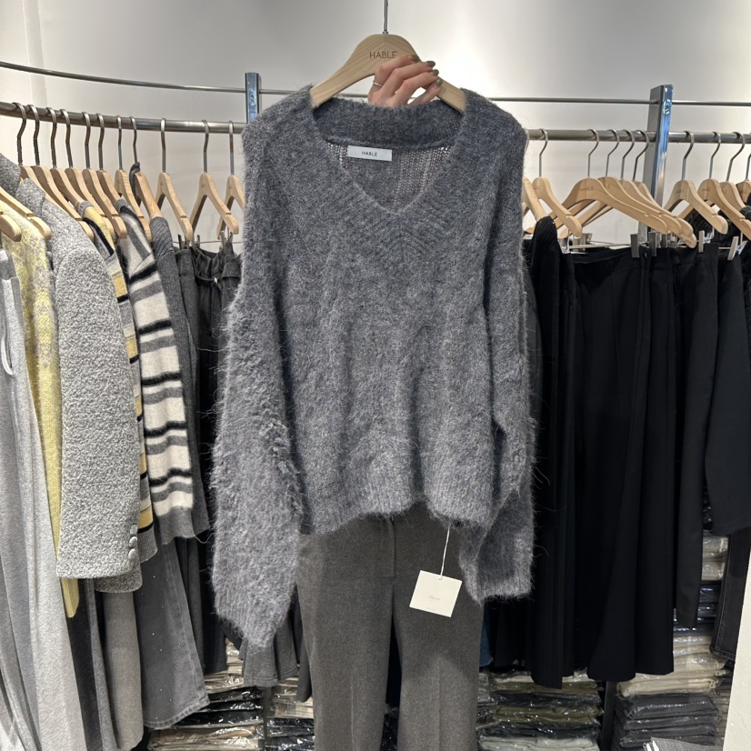HABLE東大門㊣直郵女士新品推薦真品25秋冬休閑時尚人氣針織衫HABLE針織衫圖色2