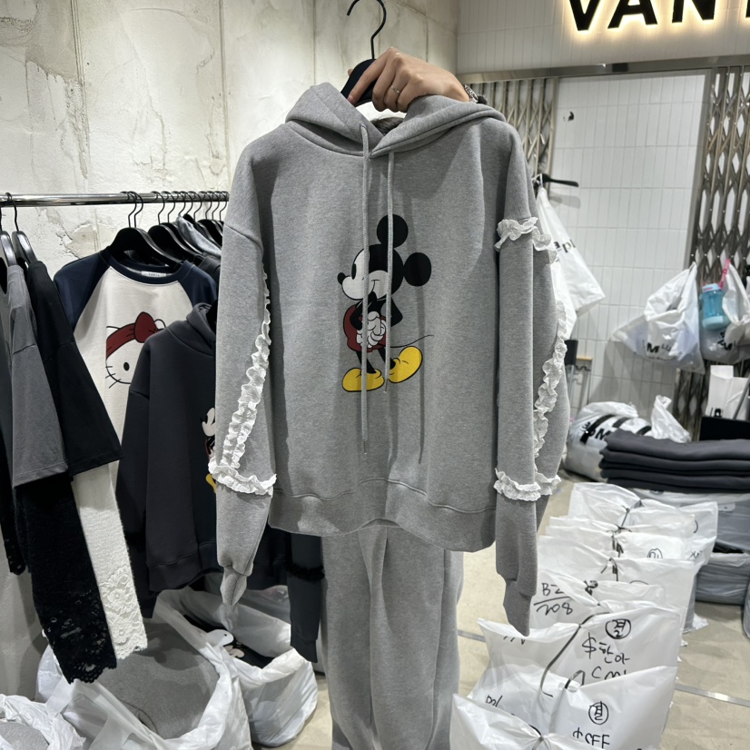 VANTA東大門㊣直郵女裝新款推薦職業時尚休閑真品熱賣衛衣加絨VANTA衛衣圖色1