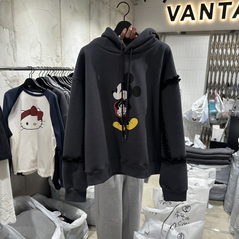 VANTA東大門㊣直郵女裝新款推薦職業時尚休閑真品熱賣衛衣加絨VANTA衛衣圖色2