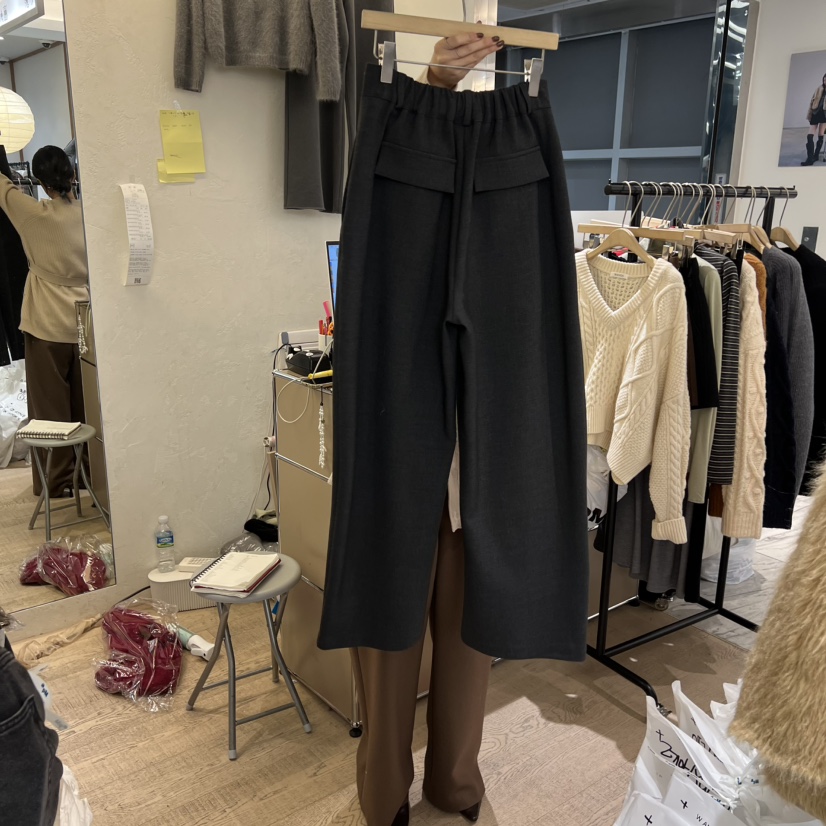 W AND J東大門㊣實拍女士新品25秋冬真品時尚推薦職業休閑褲W AND J休閑褲