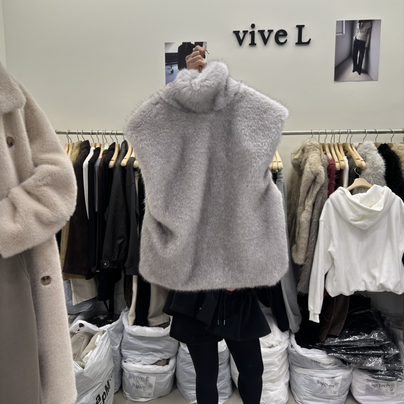 VIVEL韓國代購㊣女裝新品時尚人氣推薦休閑25秋冬真品熱賣馬甲VIVEL馬甲