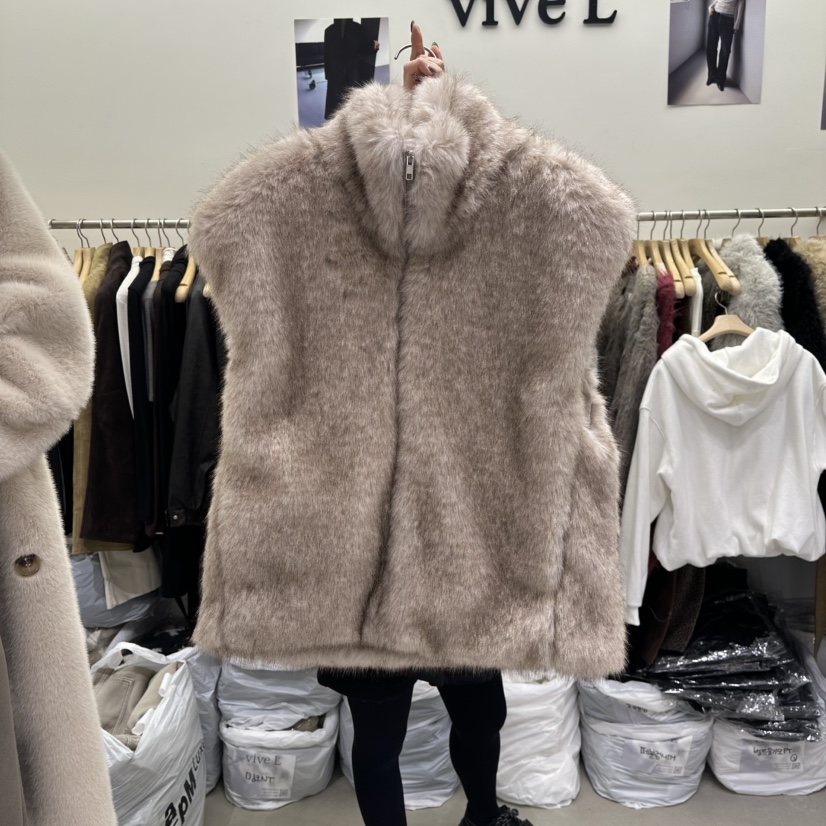 VIVEL韓國代購㊣女裝新品時尚人氣推薦休閑25秋冬真品熱賣馬甲VIVEL馬甲圖色1