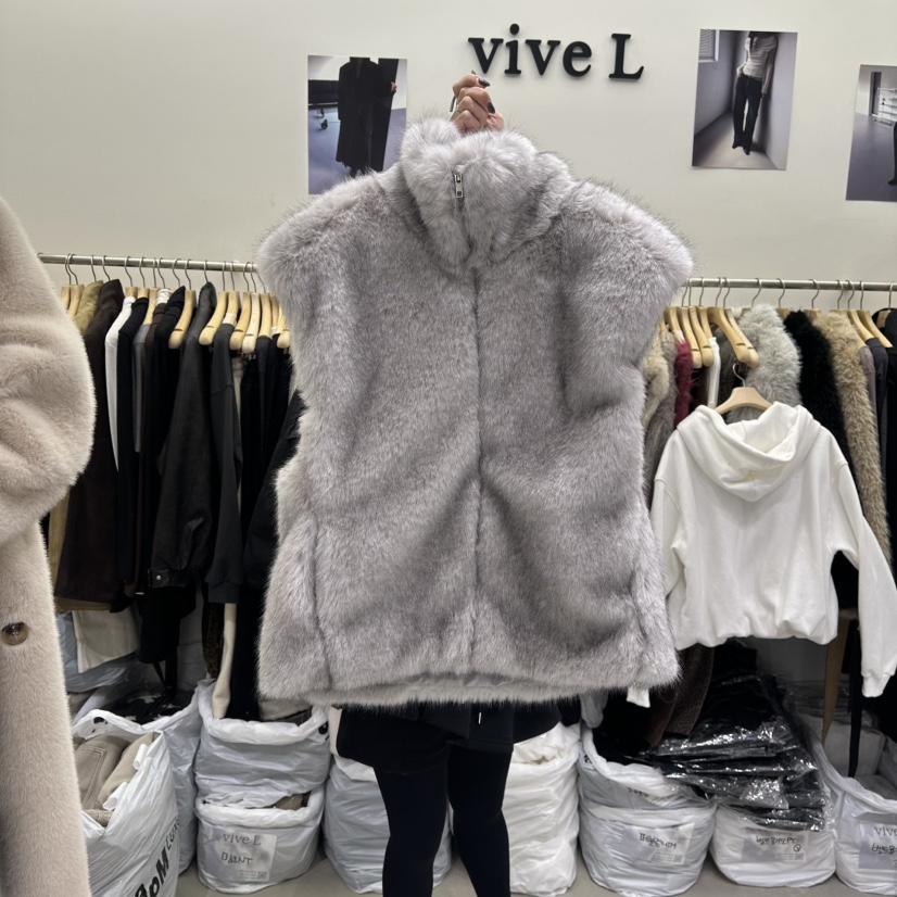 VIVEL韓國代購㊣女裝新品時尚人氣推薦休閑25秋冬真品熱賣馬甲VIVEL馬甲圖色2