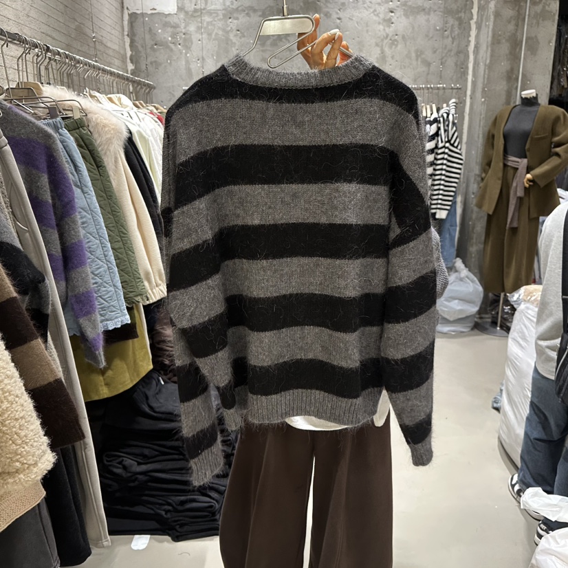 JUNI東大門㊣實拍女士新款熱賣真品休閑人氣25秋冬職業針織衫my juni針織衫