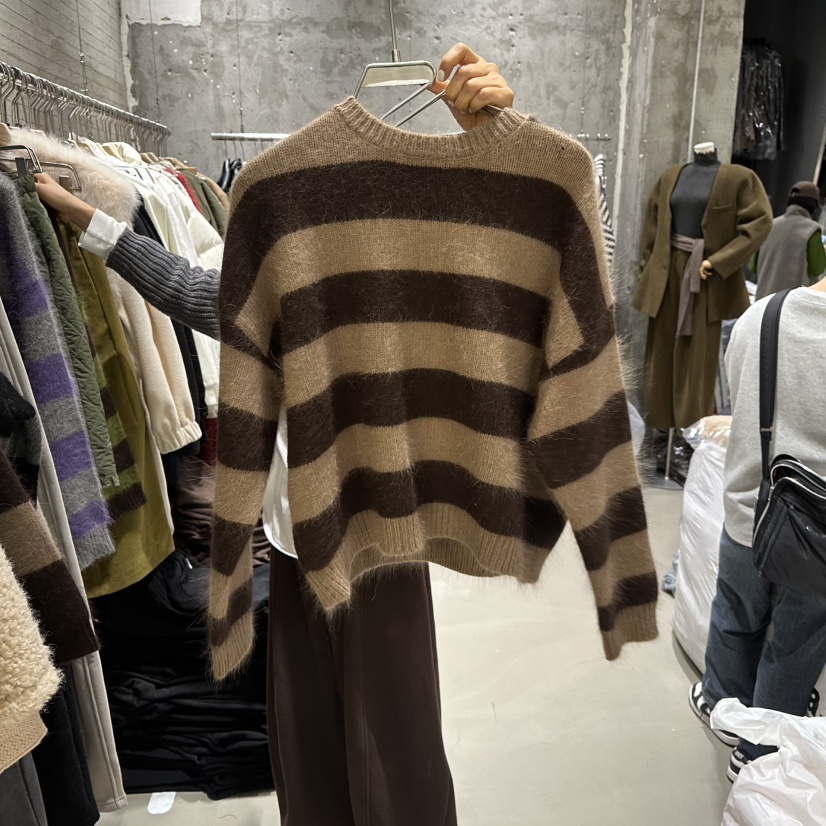 JUNI東大門㊣實拍女士新款熱賣真品休閑人氣25秋冬職業針織衫my juni針織衫圖色2