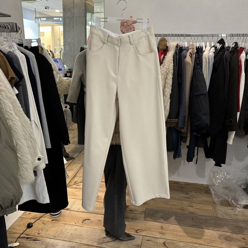 CREAM VILLA東大門㊣直郵女士新款推薦休閑褲羊毛CREAMVILLA休閑褲圖色1