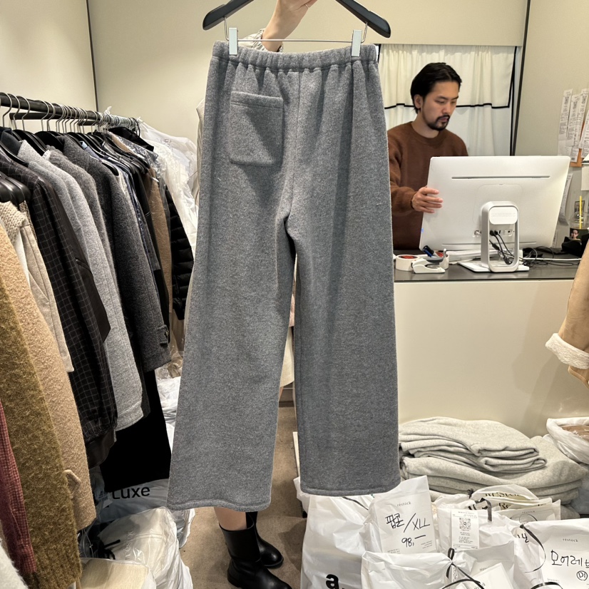 RE STOCK東大門㊣代購女裝新品25秋冬時尚推薦真品休閑褲加絨RE STOCK休閑褲