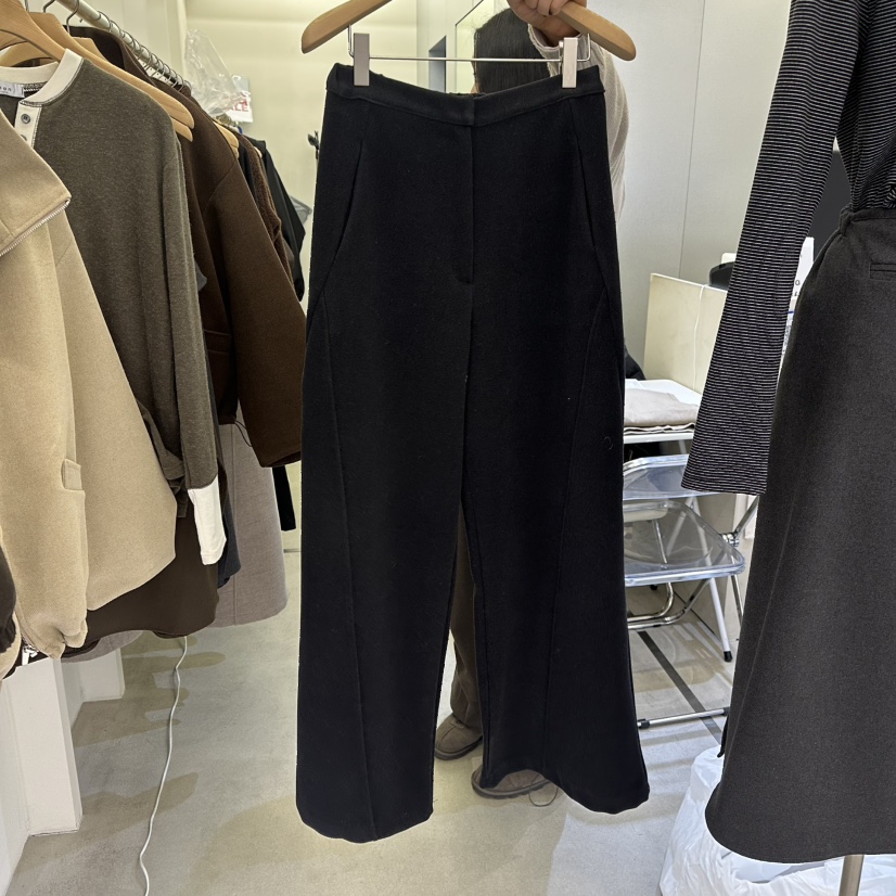 AMON東大門㊣直郵女士新款熱賣職業推薦人氣25秋冬休閑褲羊毛AMON休閑褲圖色3黑色