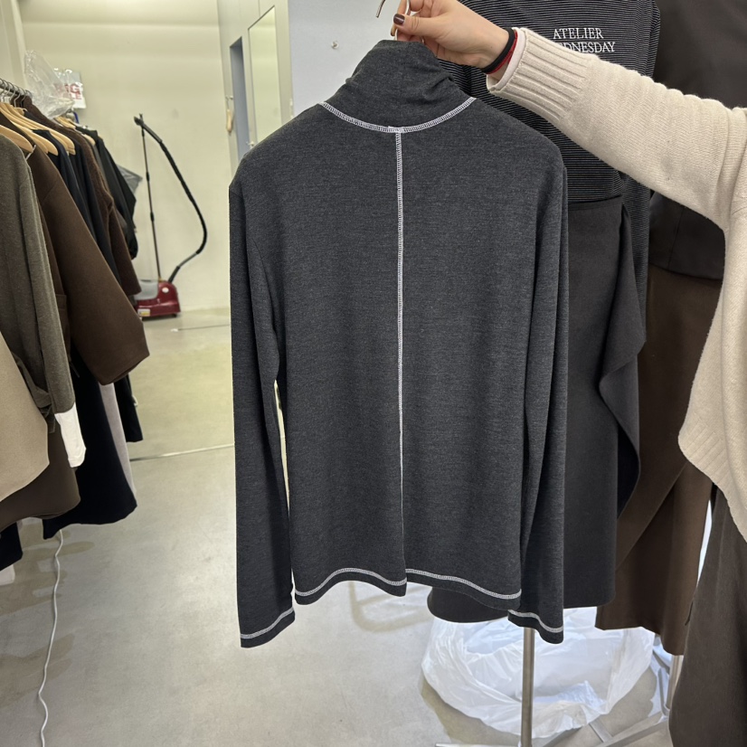 AMON東大門㊣直郵女裝新款時尚熱賣推薦人氣真品職業長袖T恤AMON長袖T恤