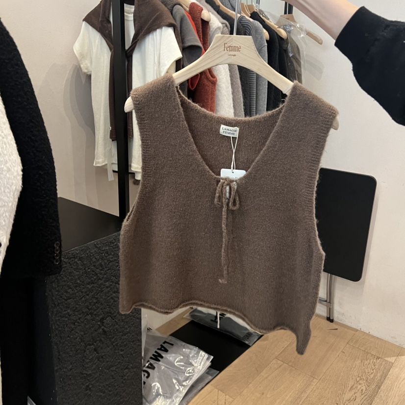 LA MAGIE FEMME韓國直郵㊣女士新品休閑真品熱賣吊帶背心Lamagie Femme吊帶/背心圖色3