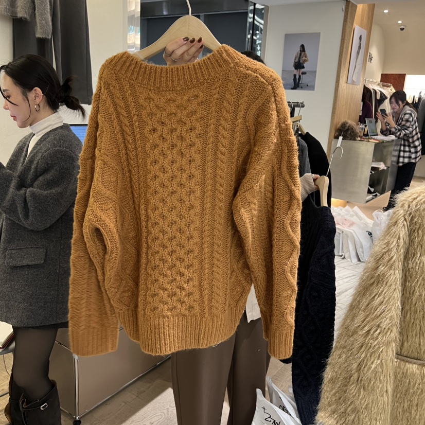 W AND J韓國直郵㊣女裝新款職業25秋冬時尚熱賣休閑推薦毛衣W AND J毛衣