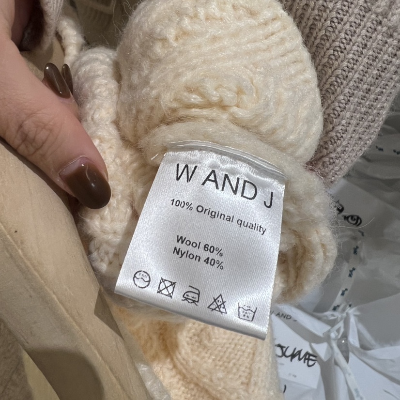 W AND J韓國直郵㊣女裝新款職業25秋冬時尚熱賣休閑推薦毛衣W AND J毛衣