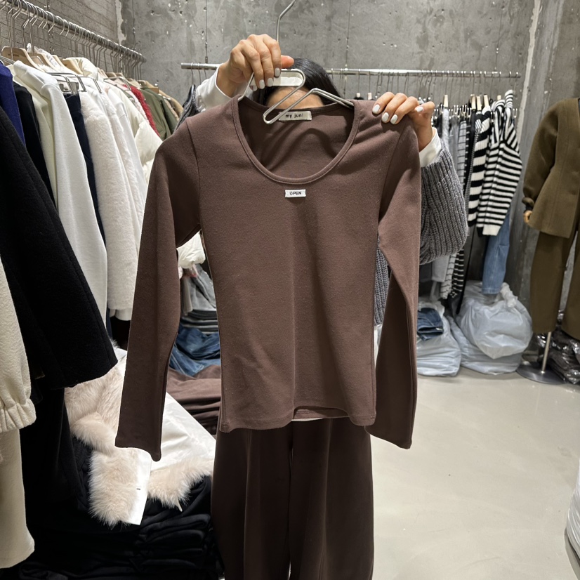 JUNI東大門㊣代購女士新款休閑真品人氣熱賣推薦時尚長袖T恤my juni長袖T恤圖色2