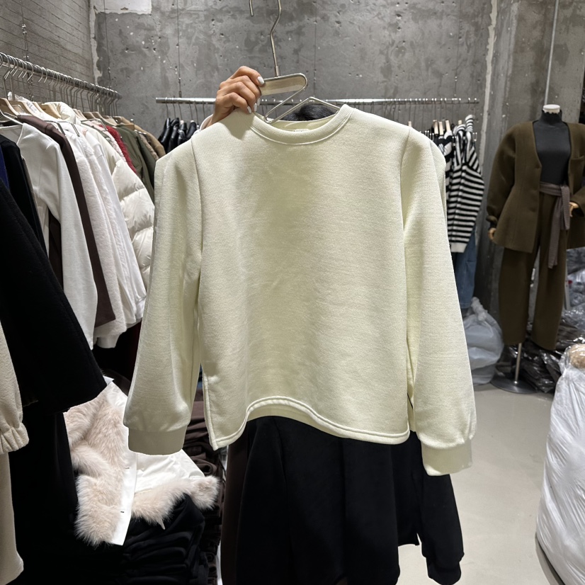 JUNI東大門㊣代購女士新品推薦真品職業25秋冬衛衣加絨羊毛my juni衛衣圖色1