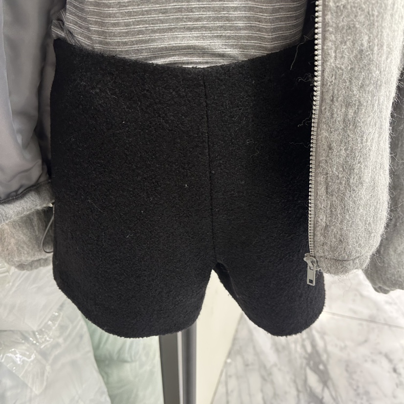 RE STOCK東大門㊣代購女士新品25秋冬推薦休閑時尚短褲毛圈RE STOCK短褲圖色2