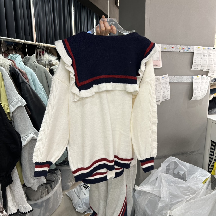 MOMAZU韓國直郵㊣女士新品真品休閑25秋冬時尚熱賣推薦針織衫MOMAZU針織衫