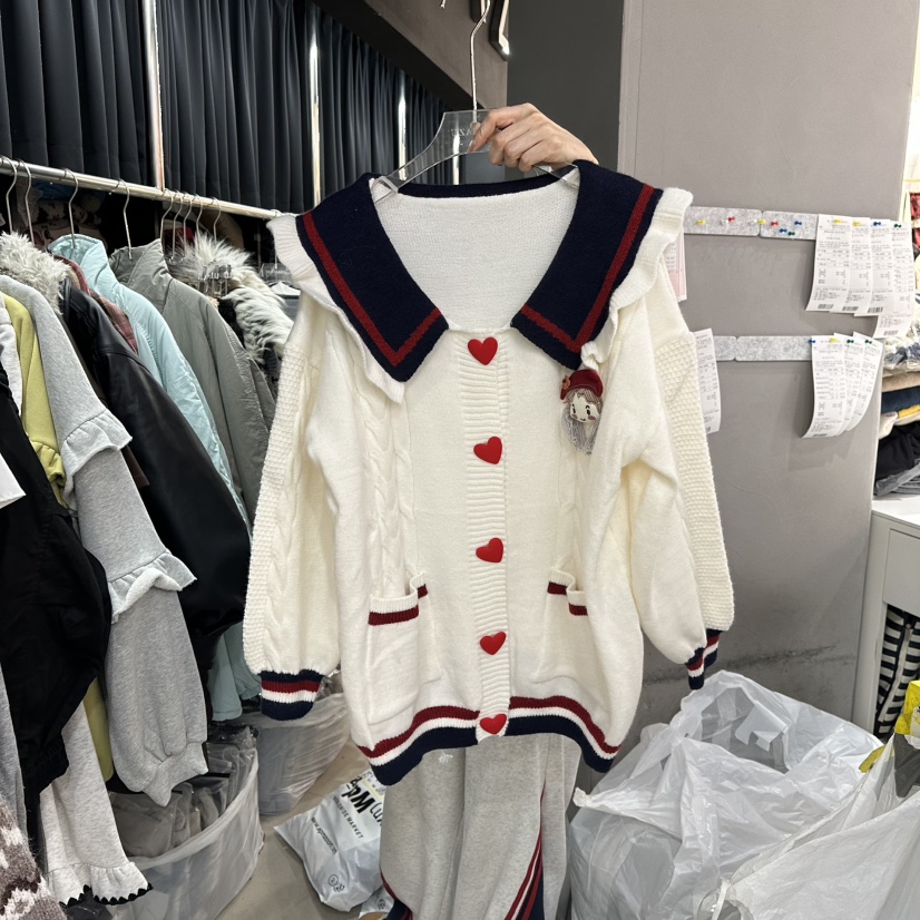 MOMAZU韓國直郵㊣女士新品真品休閑25秋冬時尚熱賣推薦針織衫MOMAZU針織衫圖色1