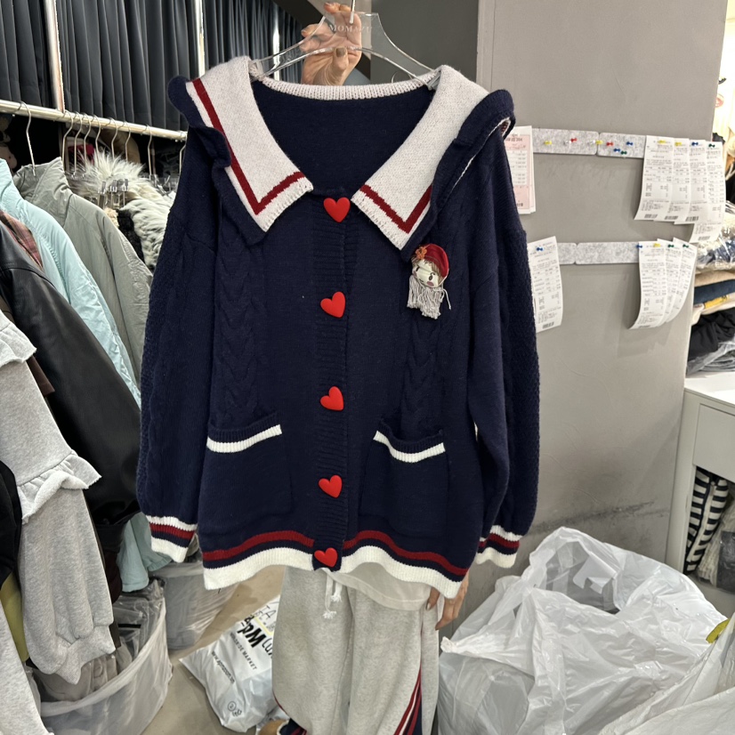 MOMAZU韓國直郵㊣女士新品真品休閑25秋冬時尚熱賣推薦針織衫MOMAZU針織衫圖色3