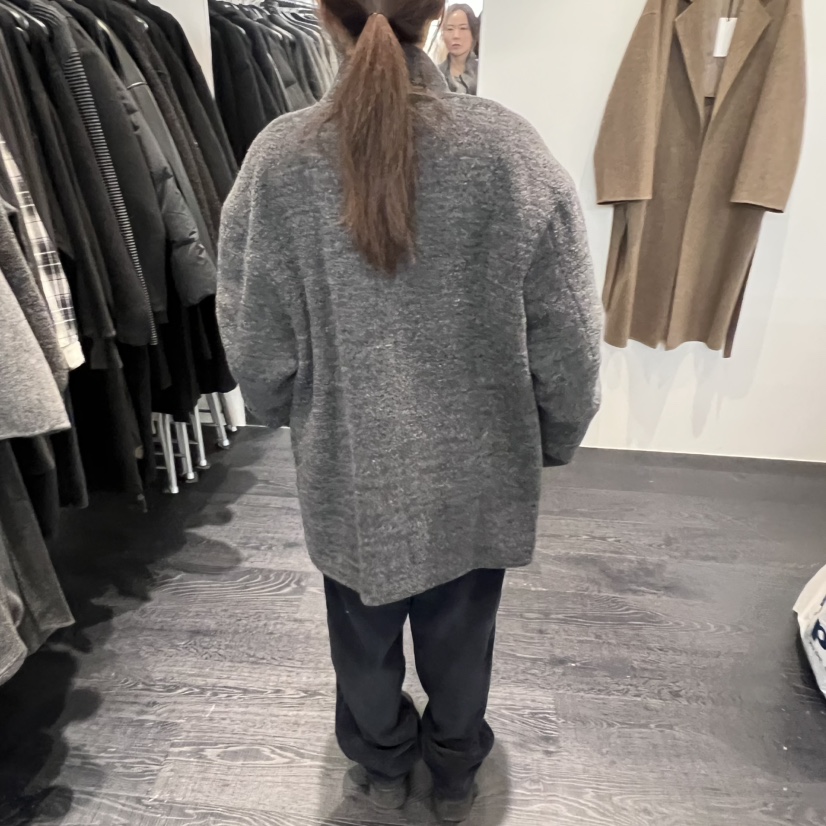 OBJECT東大門㊣直郵女士新品25秋冬熱賣真品時尚短款大衣高領OBJECT短款大衣