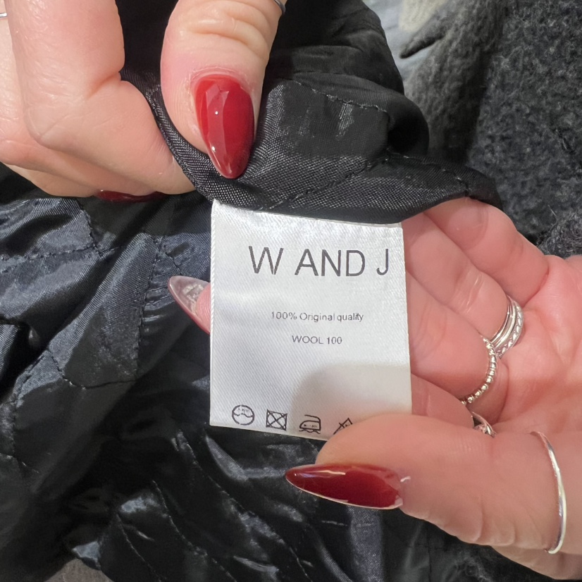 W AND J東大門㊣直郵女士新品25秋冬真品推薦人氣短款大衣W AND J短款大衣