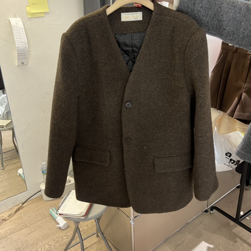 W AND J東大門㊣直郵女士新品25秋冬真品推薦人氣短款大衣W AND J短款大衣圖色1