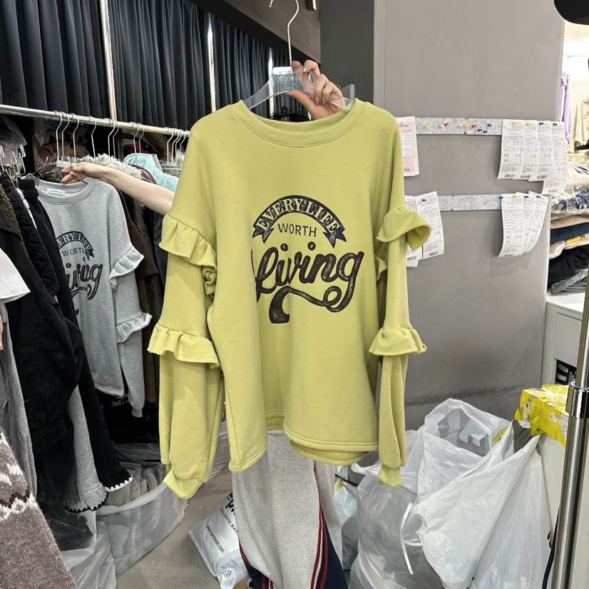 MOMAZU東大門㊣實拍女裝新款真品休閑職業時尚25秋冬衛衣加絨MOMAZU衛衣圖色2