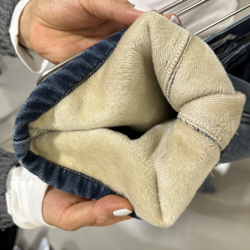 JUNI韓國代購㊣女士新款職業熱賣休閑25秋冬時尚牛仔褲加絨my juni牛仔褲