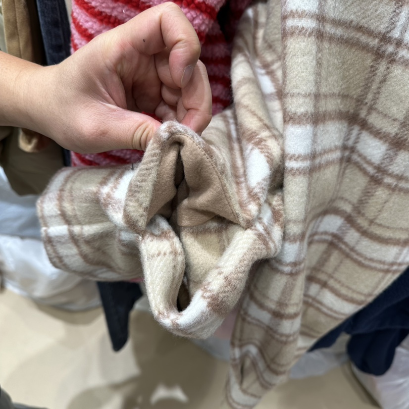 COCOMATON東大門㊣代購女士新款25秋冬職業夾克連帽衫羊毛格子COCOMATON夾克